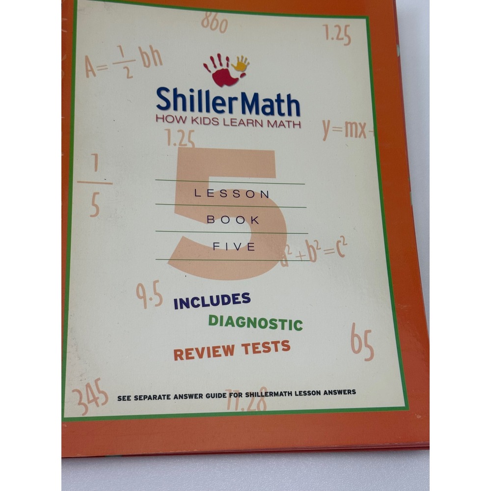 ShillerMath Lesson Book 5 and Answer Guide Montessori Homeschool Curriculum Set